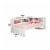 Wooden Twin Size Daybed with Bookcase Headboard, White Perspective: left