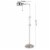 Adjustable Height Metal Pharmacy Lamp with Pull Chain Switch, Silver- Saltoro Sherpi Perspective: left