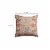 18 x 18 Handwoven Cotton Accent Pillow with Floral Print, Orange and Brown Perspective: left