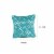 Geometric Pattern Fabric Accent Pillow, Blue and White Perspective: left