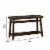 Wooden Console Table with One Open Shelf, Brown Perspective: left