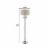 Floor Lamp with Starburst Crystal Accent, Gray and Silver- Saltoro Sherpi Perspective: left