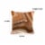 Woven Textured Fabric Throw Pillow with Abstract Pattern, Orange Perspective: left