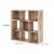 Wooden Organizer with 9 Storage Cubbies, Natural Brown- Saltoro Sherpi Perspective: left
