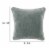Square Throw Pillow with Cotton Cover, Sage Green Perspective: left