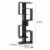 Andy 72 Inch Wood Bookcase, Geometric 7 Multi Layered Shelves, Gray Perspective: left