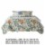 Wade 5 Piece King Quilt Set, Ocean Design, Scalloped Edges, Floral Pattern Perspective: left