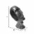 12 Inch Human Face Accent Decor, Metal, Life Like Appeal, Gray, Saltoro Sherpi Perspective: left