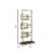Jodie 27 Inch Metal Modern Accent Decor, Stacked Squares, Block Base, Gold- Saltoro Sherpi Perspective: left