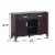 Lou 47 Inch Sideboard Console Serving Buffet Cabinet, 2 Drawers, Brown- Saltoro Sherpi Perspective: left