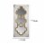 58 Inch Decorative Accent Mirror, Gold Ornate Trim over White Fir Wood- Saltoro Sherpi Perspective: left