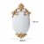 Vic 26 Inch Oval Wall Mirror, Ornate Scrolled Wood Frame, Gold Finish- Saltoro Sherpi Perspective: left