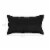Kahn Hand Quilted Lumbar King Size Pillow Sham, Self Binding, Matte Black- Saltoro Sherpi Perspective: left