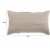 Kahn Hand Quilted Lumbar King Size Pillow Sham, Self Binding, Matte Brown- Saltoro Sherpi Perspective: left