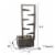 Big Outdoor Water Fountain 34 Inch Metal Concrete Backyard Oasis Zen Waterfall Perspective: left