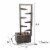Big Outdoor Water Fountain 34 Inch Metal Concrete Backyard Oasis Zen Waterfall Perspective: left