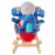 Rocking Plane Toy- Kids Plush Stuffed Ride On Wooden Rockers with Sounds and Handles-Make Perspective: left