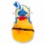 Boat Rocker Toy-Kids Ride On Soft Fabric Covered Wooden Rocking Ship-Neutral Design for Any Perspective: left
