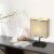 17 in. Grey Table Lamp with USB Port and Charging Dock Perspective: left