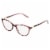 Foster Grant Reading Glasses - Pink Perspective: left