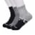 Timberland® Women's Cushioned Wool Quarter Socks - Black/Gray Perspective: left