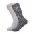 Timberland Poly Ragg Marl Crew Socks - Black Perspective: left