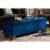 Baxton Studio Hannah Navy Blue Velvet Upholstered Storage Ottoman Bench Perspective: left
