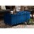 Baxton Studio BBT3137-Navy Velvet-Walnut-Otto Kaylee Modern & Contemporary Navy Blue Velvet F Perspective: left