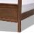 Baxton Studio Veronica Queen Size Walnut Finished Wood Platform Canopy Bed Perspective: left
