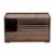 Baxton Studio Claire Walnut Brown Finished Cat Litter Box Cover House Perspective: left
