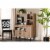 Patterson Modern Oak Brown Finished Wood 3-Door Kitchen Storage Cabinet Perspective: left