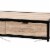 Grayer Industrial Natural Brown Finished Wood And Black Metal 2-Drawer Desk Perspective: left