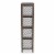 Baxton Studio Jorah Modern and Contemporary Grey and White Fabric Greywashed 4-Basket Perspective: left