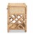 Baxton Studio Camara Modern Bohemian Natural Brown Rattan 1-Drawer Nightstand Perspective: left