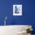 Indigo Collide II by Melissa Wang, Framed Wall Art, 13.5W x 16.5H Perspective: left
