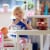 Birthday Cake-Kids Wooden Magnetic Dessert with Cutting Knife, Fruit Toppings, Chocolate and Perspective: left