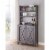Furniture of America Schuetz Rustic Wood Multi-Storage Kitchen Cabinet in Gray Perspective: left