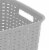 Sterilite Tall Wicker Weave Plastic Laundry Hamper Basket, Gray (36 Pack) Perspective: left