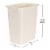 Rubbermaid 21 Quart Rectangular Kitchen Wastebasket Trash Can, Bisque (2 Pack) Perspective: left
