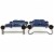 Disc-O-Bed Youth Kid-O-Bunk Camping Cot with Organizers and 7  Steel Leg Height Perspective: left