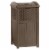 Suncast 73 Gallon Deck Box & Wicker Trash Hideaway Outdoor Garbage Bin, Java Perspective: left