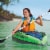 Intex 1-Person Inflatable Kayak w/ 2-Person Inflatable Kayak both w/ oars & pump Perspective: left