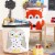 3 Sprouts Canvas Storage Bin and Toy Basket for Baby & Toddlers, Owl & Raccoon Perspective: left