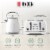 Haden Heritage 1.7 Liter Electric Tea Kettle & 4 Slice Wide Slot Toaster, White Perspective: left