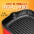 NutriChef 11 Inch Square Cast Iron Skillet with Porcelain Coating, Red (2 Pack) Perspective: left