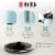 Haden Heritage 1.7 Liter Stainless Steel Electric Kettle with Toaster, Turquoise Perspective: left