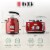 Haden Dorset 1.7 Liter Cordless Electric Kettle and 4 Slice Bread Toaster, Red Perspective: left