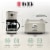 Haden 12 Cup Coffee Maker & Dorset 2 Slice Wide Slot Toaster, Putty & Chrome Perspective: left