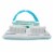 Comfy Floats No Inflate Water Lounger Pool Float & 13 Ft Misting Party Platform Perspective: left