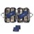 Disc-O-Bed XL Cam-O-Bunk and Youth Kid-O-Bunk Benchable Double Cot (2 Pack) Perspective: left